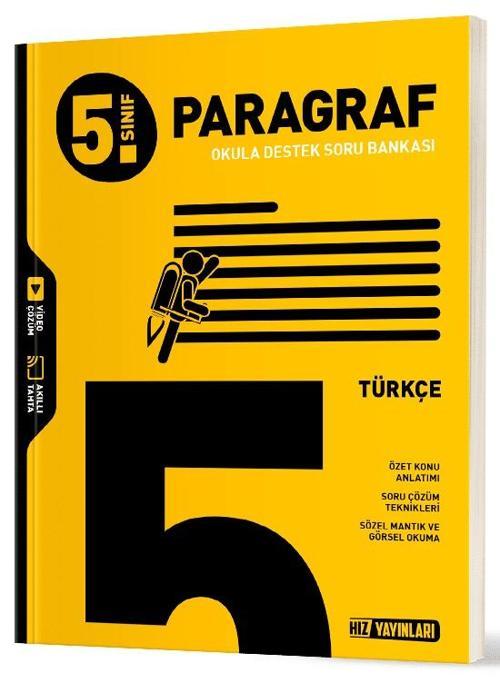 Hız Yayınları 2025 5. Sınıf Türkçe Paragraf Soru Bankası Yeni Müfredat