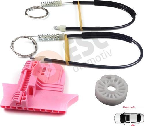 Ford Mondeo MK4 BA7 2007-2015 4/5 Kapı 7S71A27001 İçin Arka Sol Kapı Cam Kriko Tamir Seti