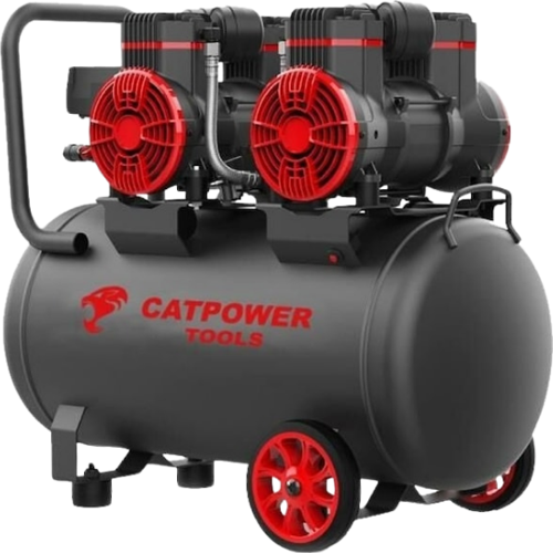1153 Tekerlekli Sessiz Yağsız Hava Kompresörü 50 L – CAT1153