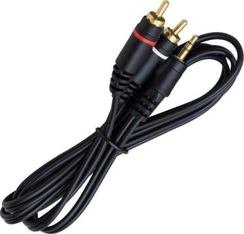 PM-4283 2 RCA ERKEK + 3.5 MM STEREO ERKEK GOLD 1.5 METRE 1.KALİTE KABLO