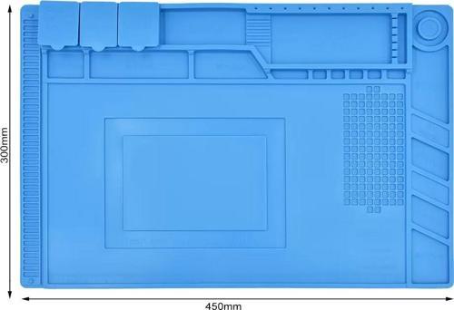 S-160 ISIYA DAYANIKLI SİLİKON TAMİR ONARIM LEHİM MATI PEDİ MAGNETLİ-ANTİSTATİK (45X30 CM)