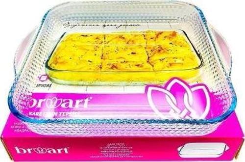 45496 Petek Desenli Kare Fırın Tepsisi Büyük Boy