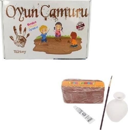Kil Oyun Çamuru (Çamur, Vazo, Boya ve Fırça) Oyun Seti