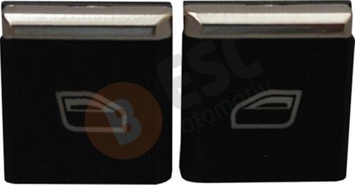 Porsche İçin 2 Adet Ön Kapılar Cam Açma Düğme Kapağı 7PP959858R DML