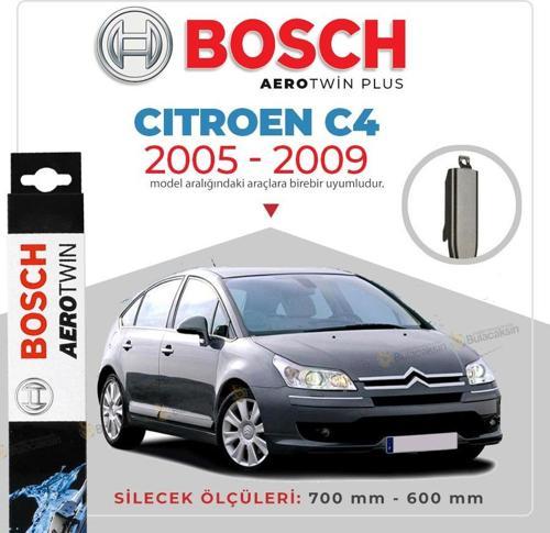 Citroen C4 Muz Silecek Takımı (2004-2009) Bosch Aerotwin