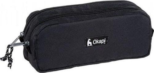 Tıgra Okapi Kalem Çantası 2 Gözlü Okp-108 Siyah