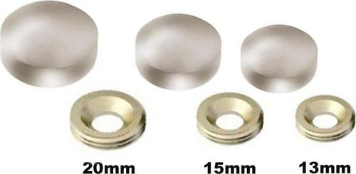 METAL VİDA KAPAMA ZAMAK 13 MM SATEN ( 10 ADET )