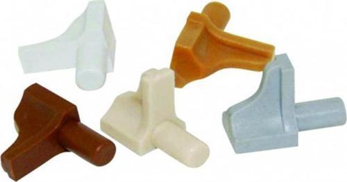 PLASTİK DÜBELLİ RAF PİMİ 6 MM BEYAZ ( 50 ADET )