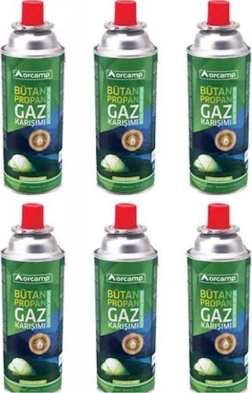 Orgaz Kamp Kartuş Tüp 227 Gr 6'Lı Paket