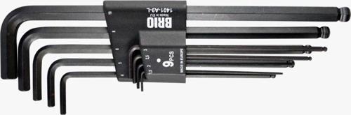 (Alyan Anahtar) Allen Anahtar Seti Uzun 9 Parça Topbaşlı 1,5-10 Mm