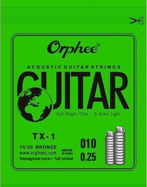 TX-1-010 Akustik Gitar 0.10 İnce Mi Teli