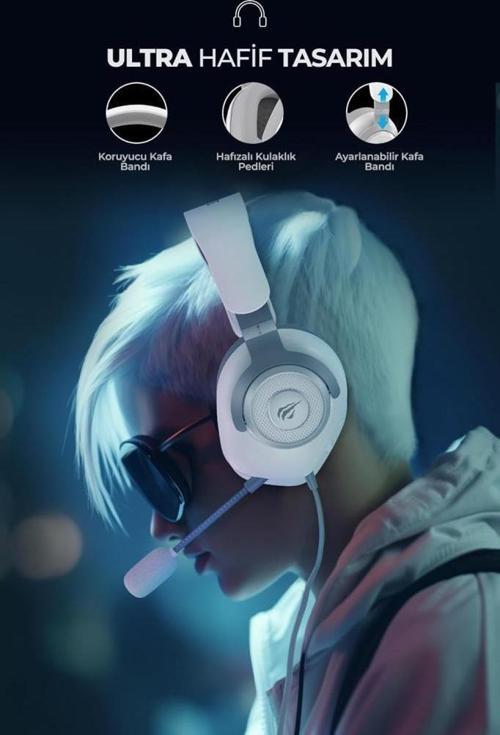 Gamenote H2230D Siyah Mikrofonlu Kablolu Kulak Üstü Oyuncu Kulaklığı