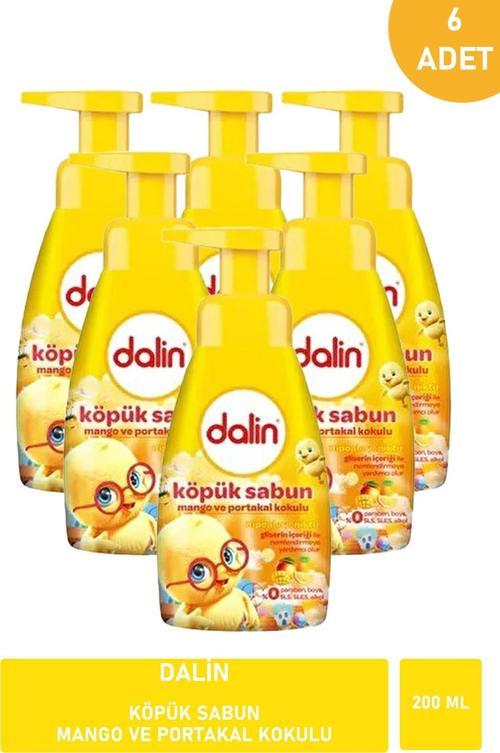 Köpük Sabun Mango ve Portakal Kokulu 200 ml X 6 ADET