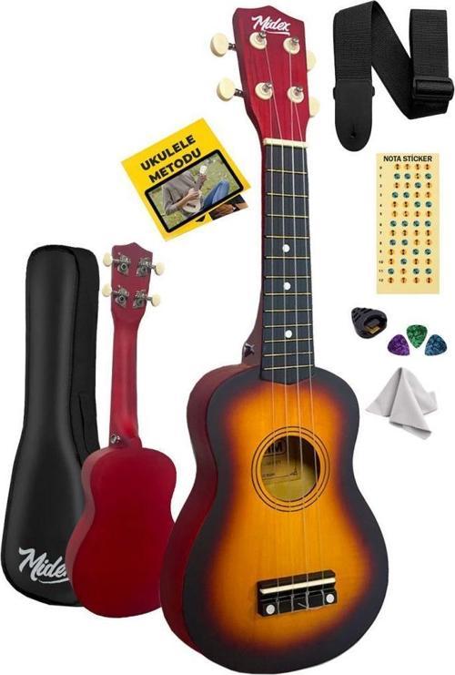 UKX-901SB Sunburs Soprano Ukulele (Askı Çanta Metod Pena)