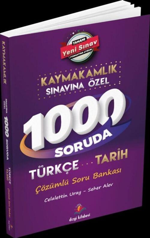 Kaymakamlık Sınavına Özel 1000 Soruda Türkçe Tarih Çözümlü Soru Bankası 2024
