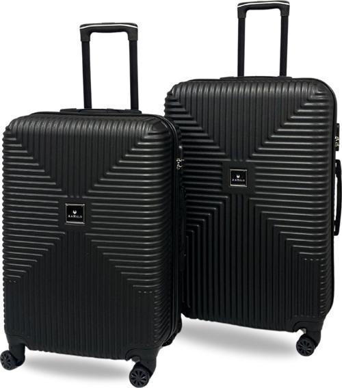 Bowtie Abs Orta Ve Büyük Boy 2'li Valiz Seti  Siyah