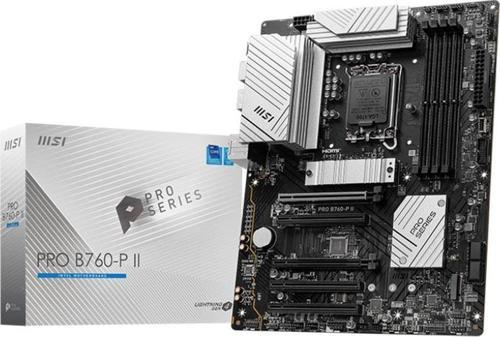 MB PRO B760-P II SOKET 1700 DDR5 7000(OC) PCI-E ,M.2 USB3.2 HDMI,DP 1x 2.5G LAN ATX