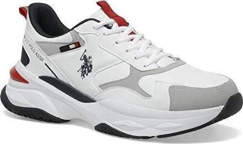 U.S.POLO ASSN SOLIDAR 4PR BEYAZ COMFORT CASUAL ANATOMİK SPOR AYAKKABI