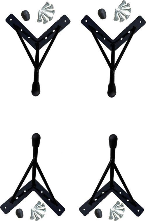 Dolu Demir Ayak Kütük Masa Sandık Kaşıklık Kitaplık Konsol Berjer Koltuk Ayağı 13cm (4 Adet)