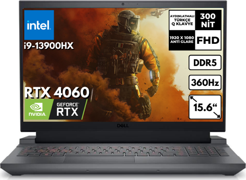 G15 5530 i9-13900HX 32GB 2 TBSSD RTX 4060 15.6" 360Hz FHD Ubuntu G155530017U