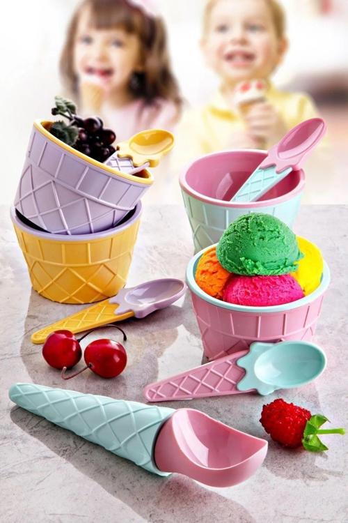 Qlux Carnaval Ice Cream Set Karnaval Dondurma Seti 9 Parça