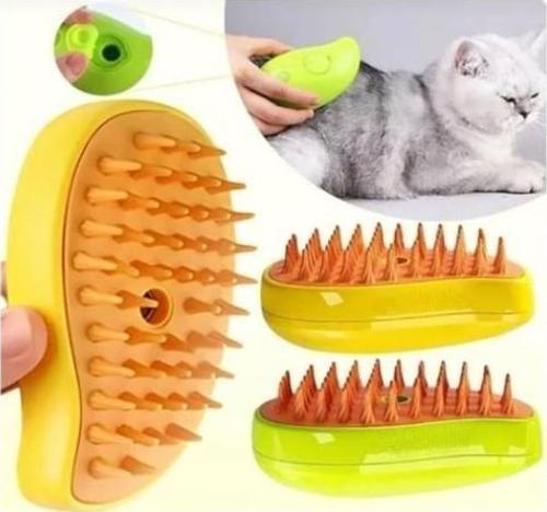 Buharlı Kedi Köpek Tarağı Şarzjlı Tuşlu Evcil Hayvan Fırçası Kedi Köpek Tüy Kıl Toplama Tarağı