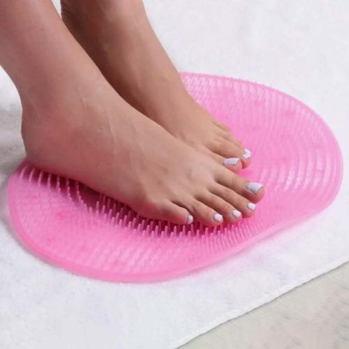 Banyo Silikon Fırçalı Masaj Matı Ayaklar Için Topuk Masaj Paspası