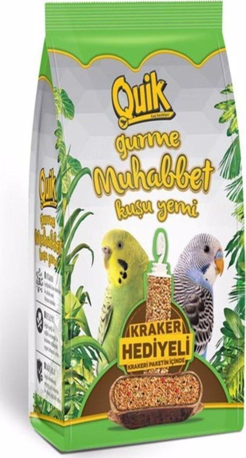 Gurme Muhabbet Kuşu Yemi 500 Gr (Kraker Hediyeli)