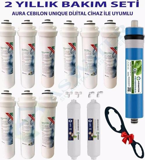  İhlas Aura Cebilon Unıque Dijital Unique Su Arıtma Cihazı Uyumlu 2 Yıllık Bakım Filtre Bakım Seti