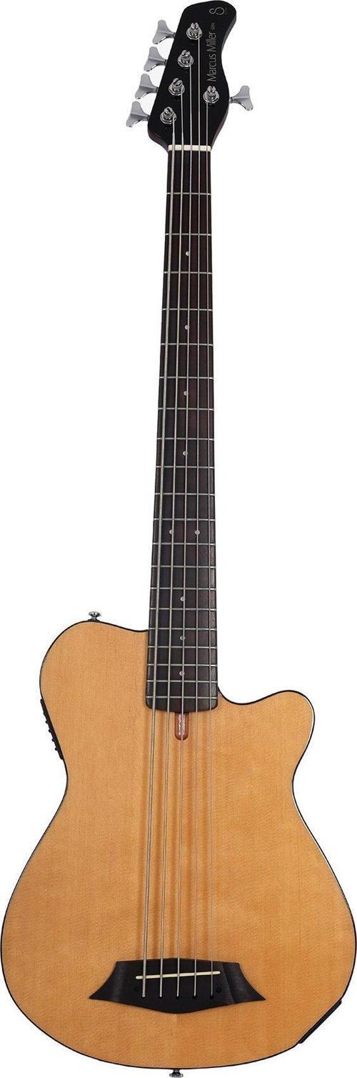 Marcus Miller GB5 5 Telli Semi Acoustic Bas Gitar NT (Solid Body)