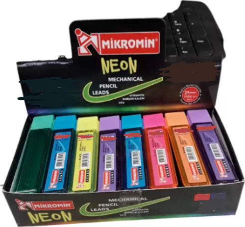 Kurşun Kalem Ucu Kısa Min (Versatil Kalem Ucu) 60 Mm Neon 0.9 Mm M-602 (48 Tüp)