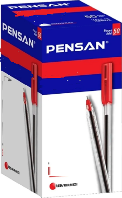 Tükenmez Kalem Üçgen Kırmızı 0,5 Mm 2305 (50 Li Paket)