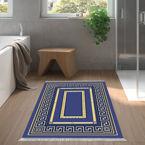 Eko Trend DJT Banyo Paspası Yıkanabilir Kaymaz Taban 651M Modern Gold