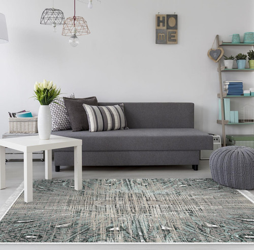 Eko Trend DJT Halı Yıkanabilir Kaymaz Taban 743 Modern Pudra