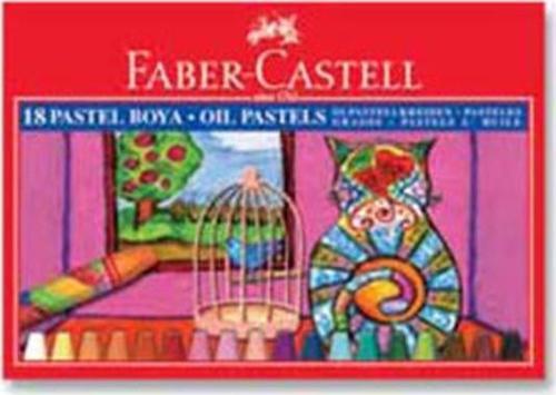 18 Renk Karton Kutu Pastel Boya