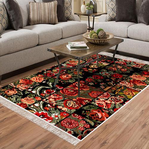 Eko Trend DJT Halı Yıkanabilir Kaymaz Taban P1333 Etnik Bordo
