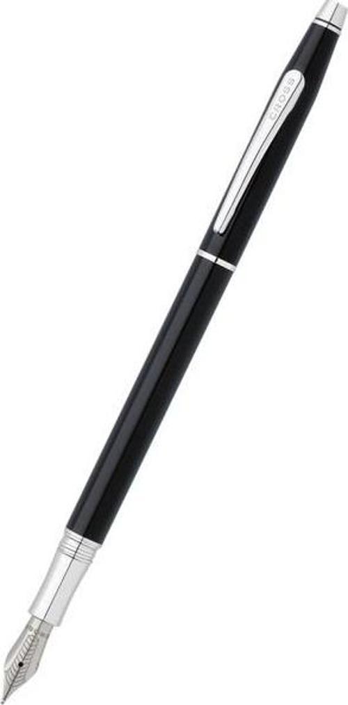 AT0086-77 Classic Century Black Lacquer Dolmakalem (Medium Uç)