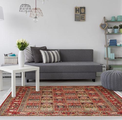 Eko Trend DJT Halı Yıkanabilir Kaymaz Taban M12343 Persian Bordo