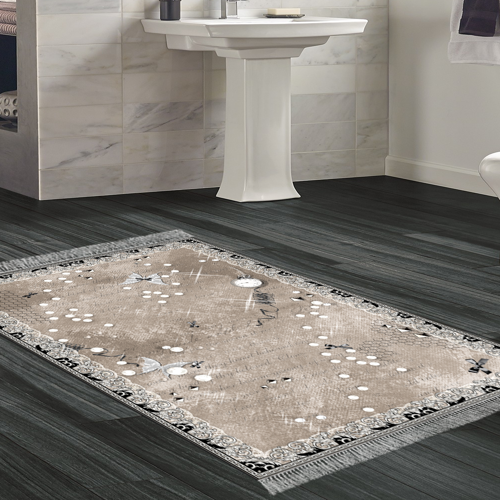 Eko Trend DJT Banyo Paspası Yıkanabilir Kaymaz Taban Mu118 Modern Gri