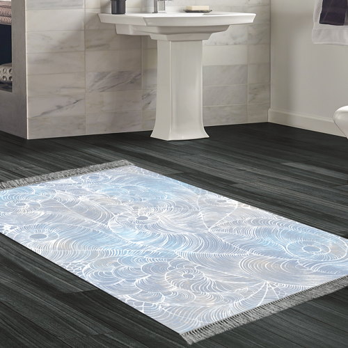 Eko Trend DJT Banyo Paspası Yıkanabilir Kaymaz Taban 1303 Modern Lila