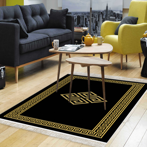Eko Trend DJT Halı Yıkanabilir Kaymaz Taban 656M Modern Gri