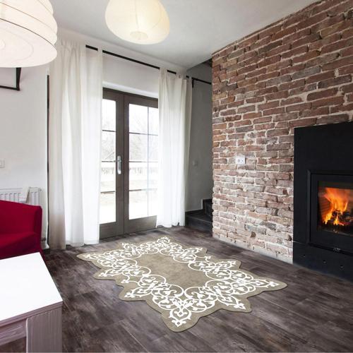 AÇELYA Lazer Kesim Kaymaz Taban Dijital Baskı Halı ST600143kr