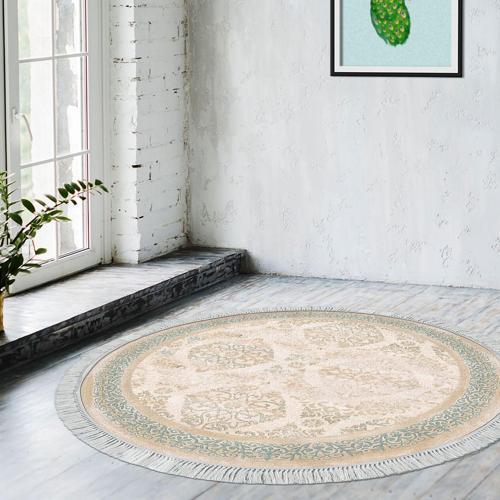 Eko Trend DJT Banyo Paspası Yıkanabilir Kaymaz Taban 1376 Yuvarlak Klasik Koyu Pembe