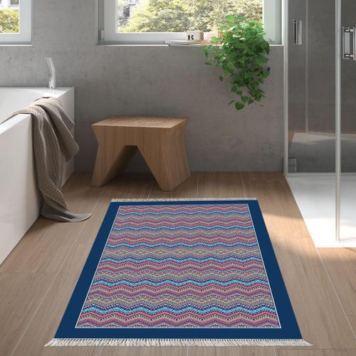 Kaymaz Taban Djt Banyo Halısı Star Pamuk Saçaklı Modern 1935 Renkli