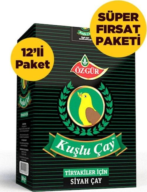 Özgür Kuşlu Çay 500 Gr X 12 Adet 1 Koli