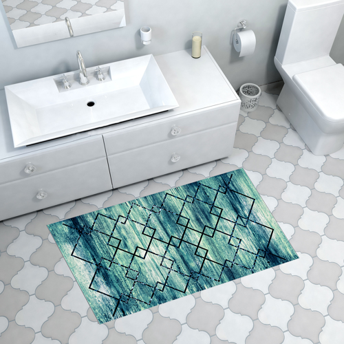 Kaymaz Taban Djt Banyo Halısı Yıldız Deri Modern M5006 Kahve