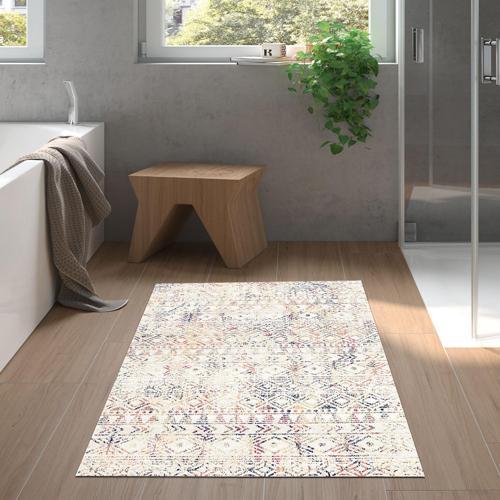 Kaymaz Taban Djt Banyo Halısı Star Pamuk İskandinav F5139 Bej