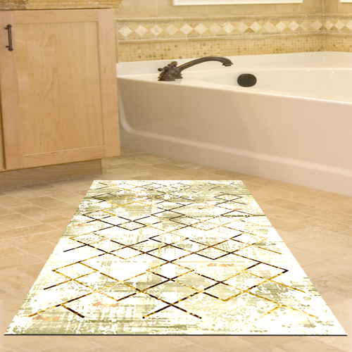 Kaymaz Taban Djt Banyo Halısı Star Pamuk Modern M5026 Kahve
