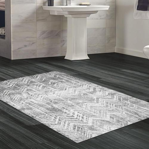 Kaymaz Taban Djt Banyo Halısı Star Pamuk İskandinav F5083 Gri