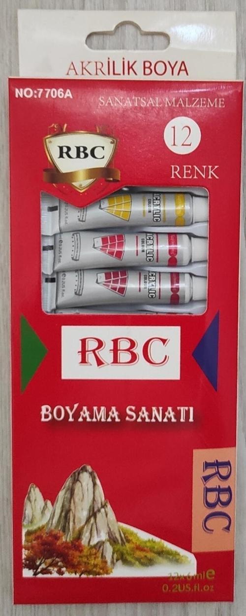 Akrilik Boya 12'li Tüp